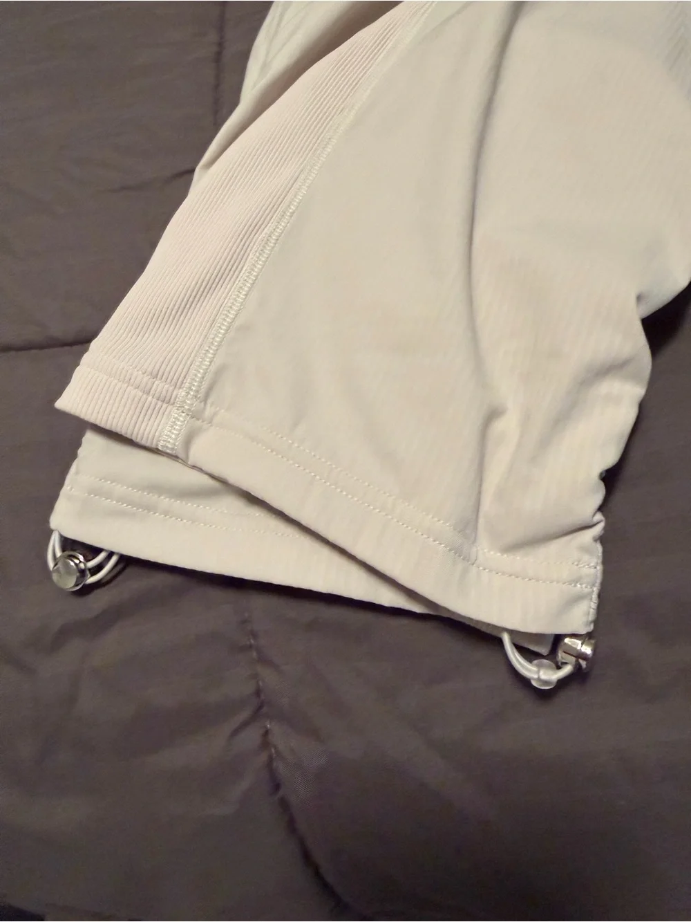 Lululemon Dance Studio Mid-Rise Lined Cropped Pants in White Opal Size 8